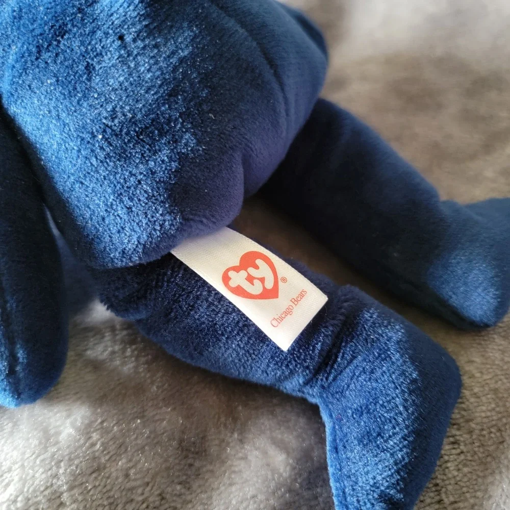 Ty Beanie Baby Chicago Bears NFL Plush Unisex OS Navy Blue NWT Sports Bear